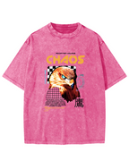 Japanese Eagle Pattern Vintage Distressed T-shirt