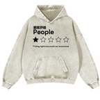 People Vintage Washed Thick Cotton Hoodie