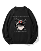 Mothman Eating Soup Cotton Sweatshirt