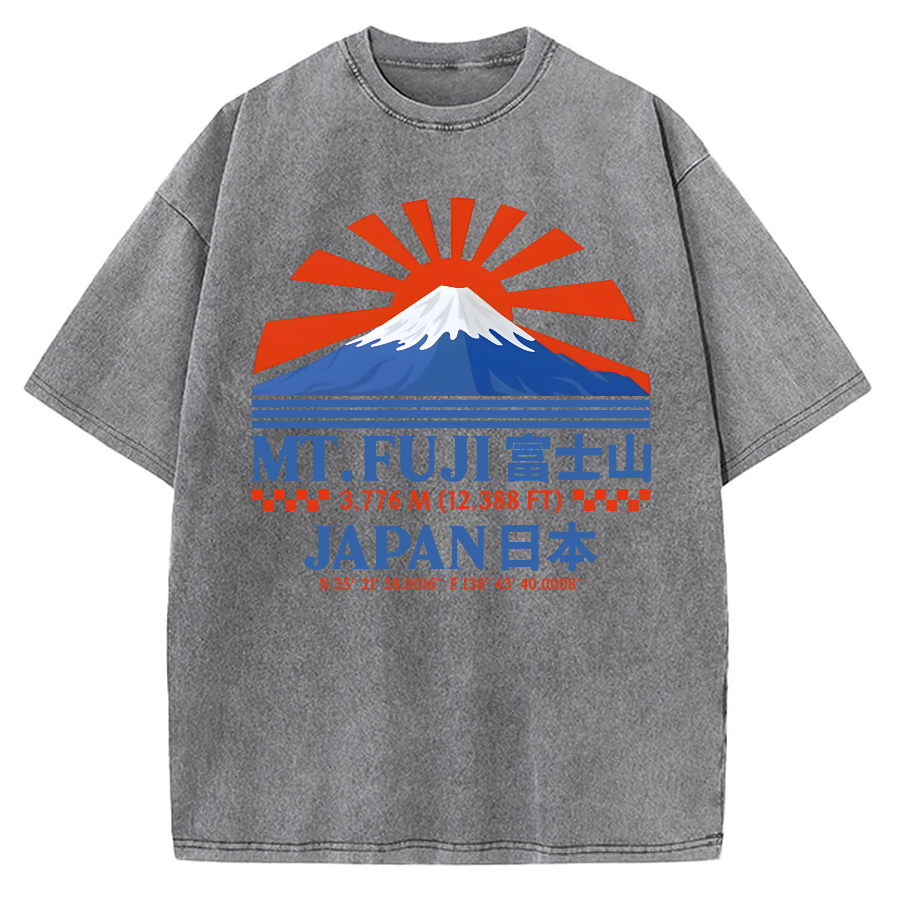 Vintage Japan Mount Fuji Vintage Washed T-shirt