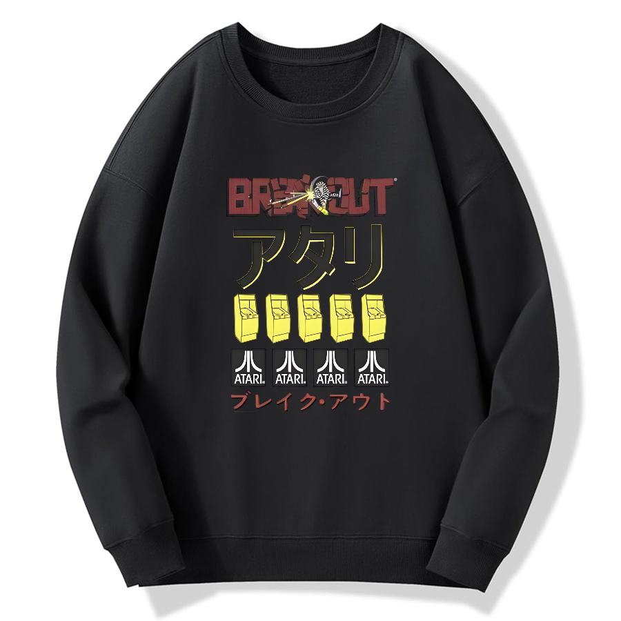 Japanese retro art Cotton Pullover Sweatshirt