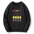 Japanese retro art Cotton Pullover Sweatshirt