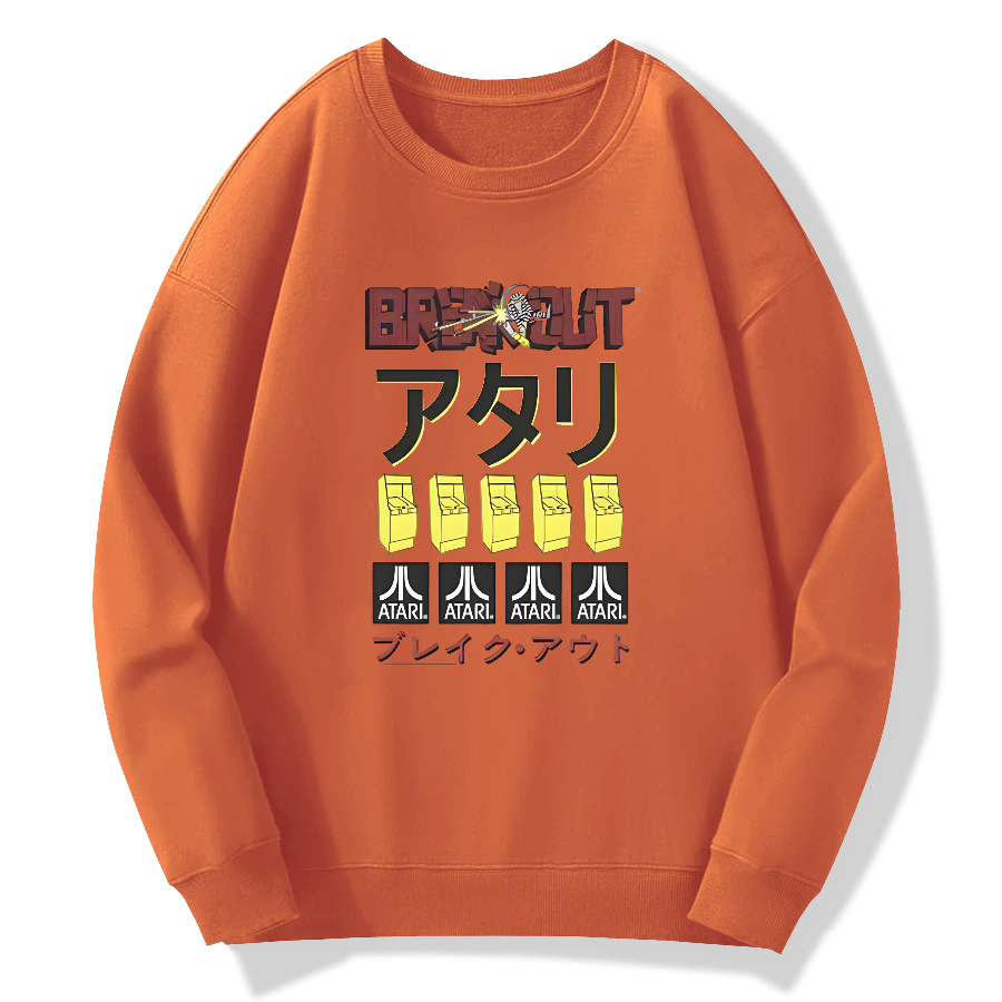 Japanese retro art Cotton Pullover Sweatshirt