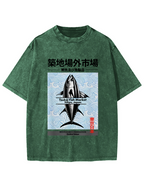 Tokyo Tsukiji Off Market, Japan Vintage Washed T-shirt