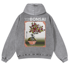 Bonsai Vintage Washed Cotton Back Art Hoodie