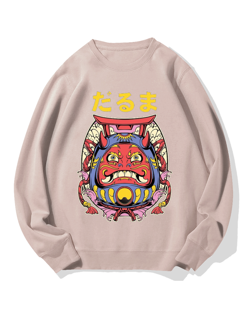 Japanese Daruma Cotton Sweatshirt