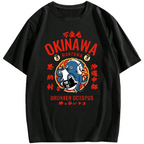 Okinawa Drunken Octopus Cotton casual T-shirt