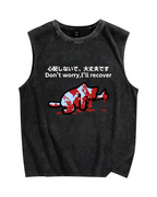 No injured cat Vintage Distressed Washed Tank Top