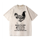 Chicken Vintage Wash Japanese Design T-Shirt