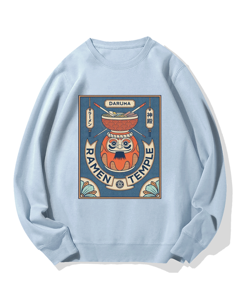 Ramen Temple Cotton Sweatshirt