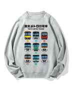 Tokyo Metro Trains Cotton Sweatshirt