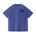 VHS Vintage Wash Japanese Design Back Art T-Shirt