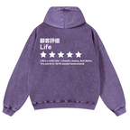 Life Vintage Washed Cotton Back Art Hoodie