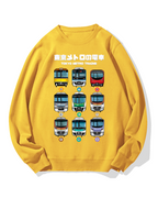 Tokyo Metro Trains Cotton Sweatshirt