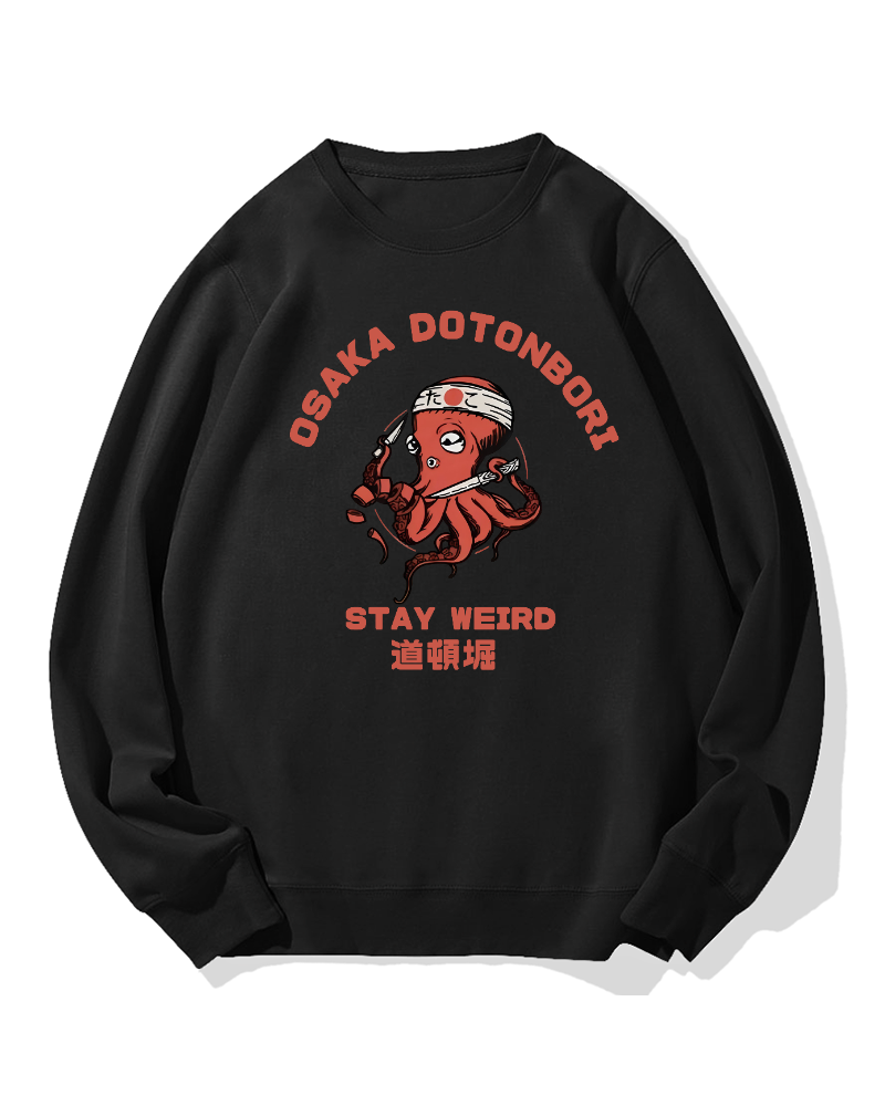 Dotonbori Octpus Cotton Sweatshirt