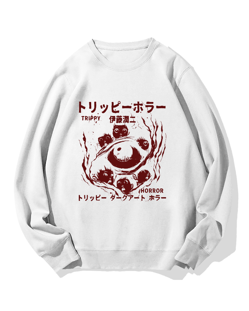 Trippy Horror Cotton Sweatshirt