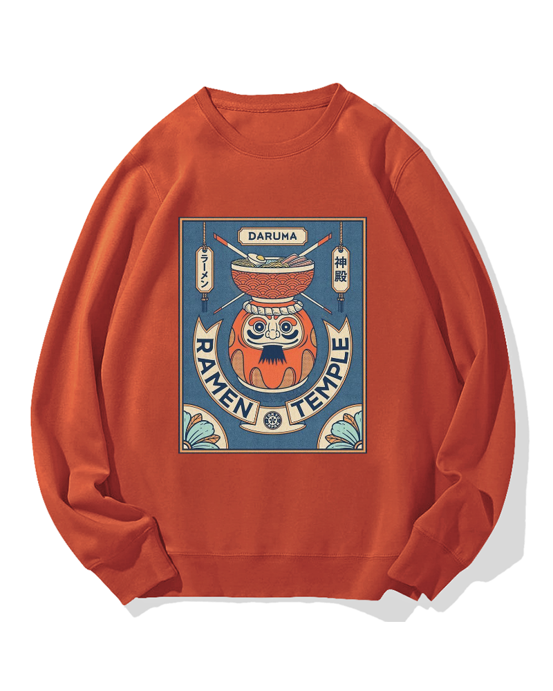Ramen Temple Cotton Sweatshirt