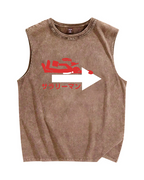 Salaryman Vintage Distressed Washed Tank Top
