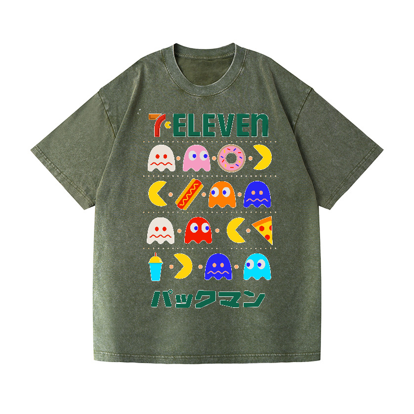 Pacman Vintage Wash Japanese Design T-Shirt