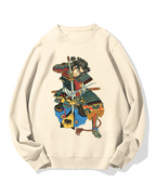 Dog vs Samurai Cotton Sweatshirt