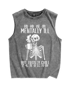 Mentally ill Vintage Distressed Washed Tank Top