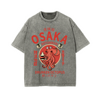 Osaka Dotonbori Drunken Octopus Vintage Wash Japanese Design T-Shirt