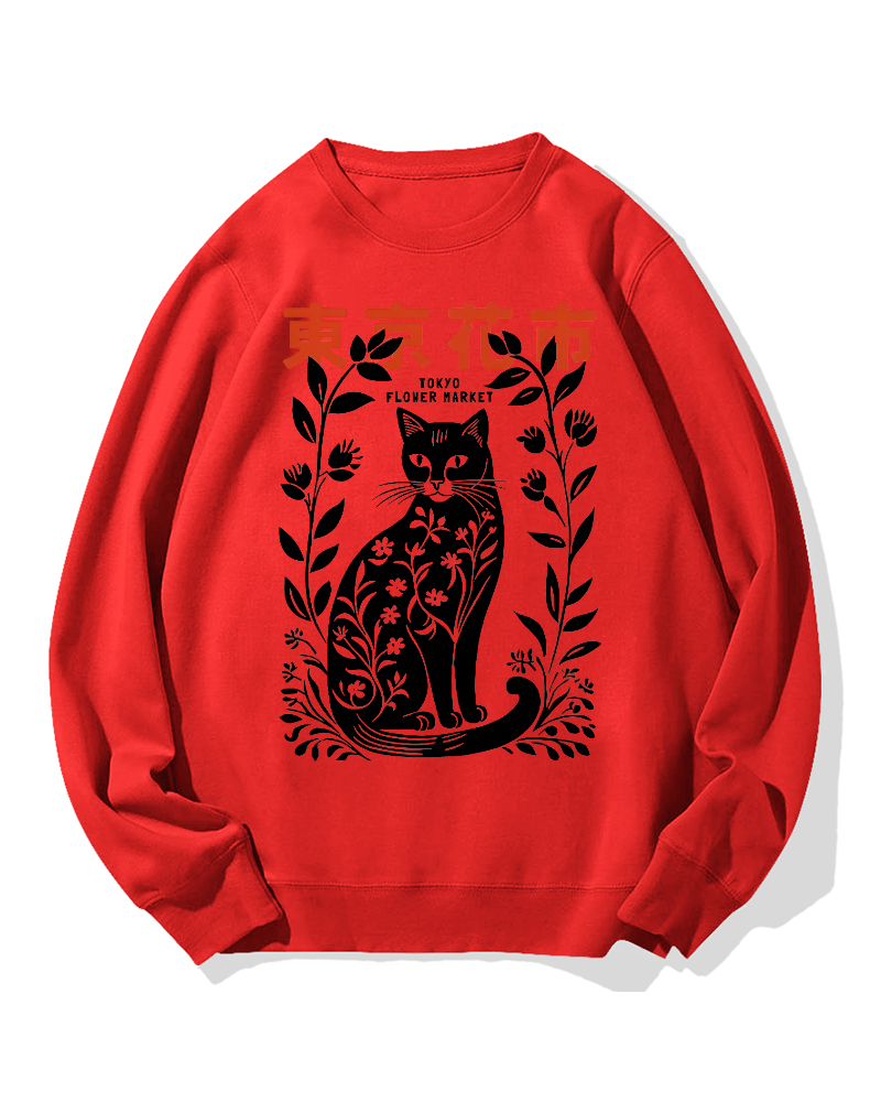 Tokyo Flower Market Cotton Sweatshirt