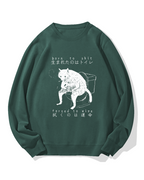 "Born To Shit Forced To Wipe" Cotton Sweatshirt