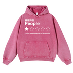 People Vintage Washed Thick Cotton Hoodie