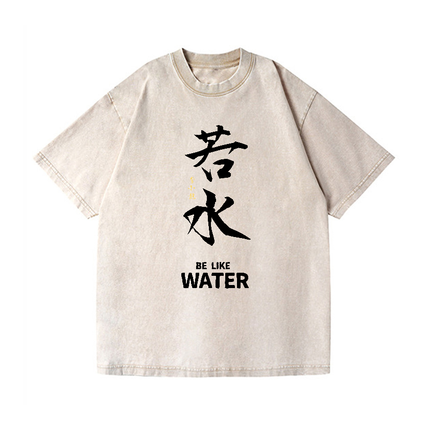 Bruce Lee Water Vintage Wash Japanese Design T-Shirt