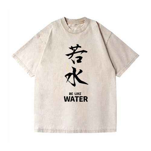 Bruce Lee Water Vintage Wash Japanese Design T-Shirt