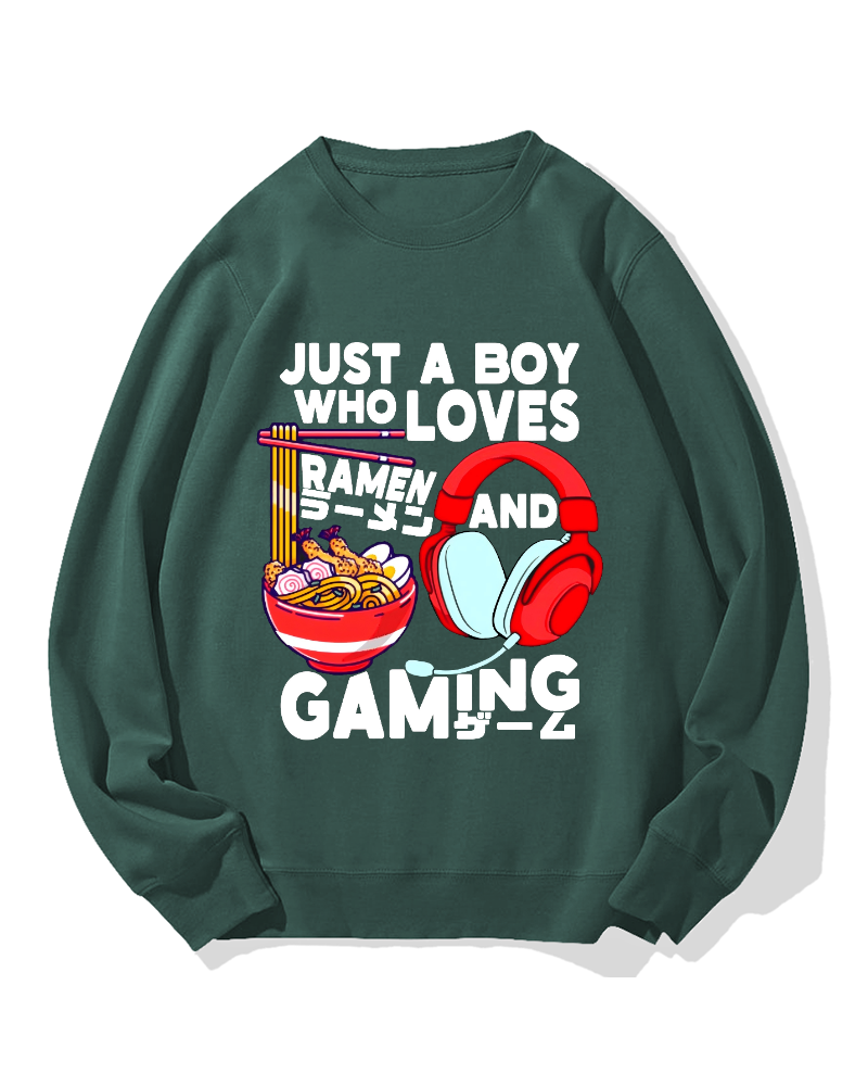 Ramen & Games Cotton Sweatshirt