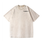 Cat Vintage Wash Japanese Design Back Art T-Shirt