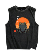 Peace and harmony Vintage Distressed Washed Tank Top