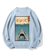 Uyiko-e Shark Cotton Sweatshirt