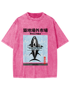 Tokyo Tsukiji Off Market, Japan Vintage Washed T-shirt