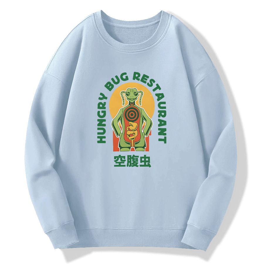 Fasting insect Japanese style Cotton Pullover Sweatshirt