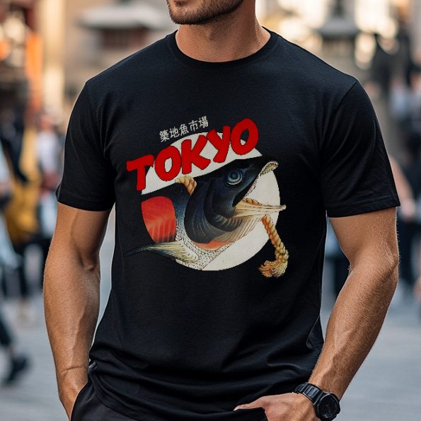 Tsukiji Fish Market Japanese Style Classic Tee