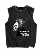 Donkey punch Vintage Distressed Washed Tank Top