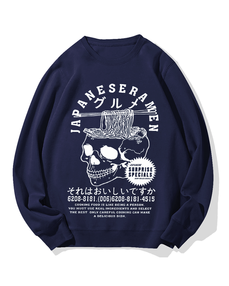 Japanese Ramen Gourmet Cotton Sweatshirt