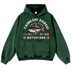 Taimeshi Gansui Vintage Washed Thick Cotton Hoodie