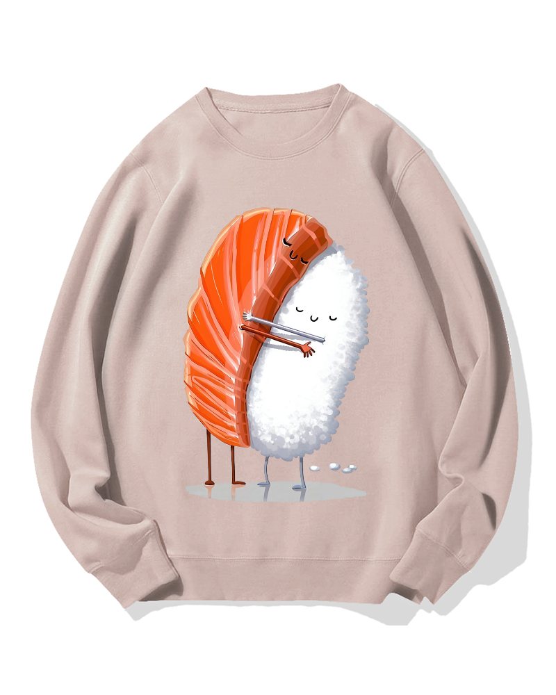 Sushi Hug Cotton Sweatshirt