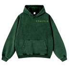 Drum & Bass Vintage Washed Cotton Back Art Hoodie