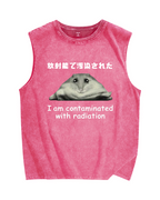 Rat Contaminated By Radiation Vintage Distressed Washed Tank Top