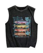Tsukiji Fish Vintage Distressed Washed Tank Top