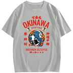 Okinawa Drunken Octopus Cotton casual T-shirt