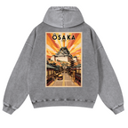 Osaka Vintage Washed Cotton Back Art Hoodie