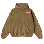 Ramen Hero Vintage Washed Cotton Back Art Hoodie