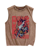 Unknown Warrior Samurai Vintage Distressed Washed Tank Top