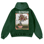Bonsai Vintage Washed Cotton Back Art Hoodie